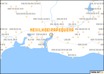 map of Mexilhoeira Pequena