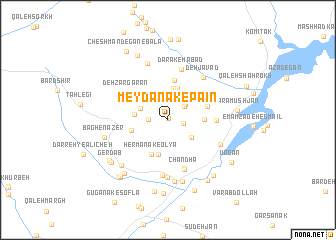 map of Meydānak-e Pā\