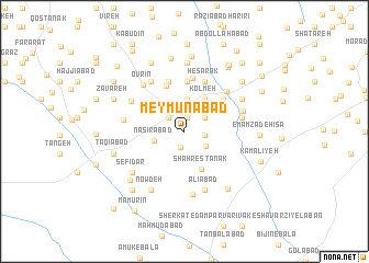 map of Meymūnābād