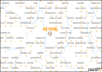 map of Meynial