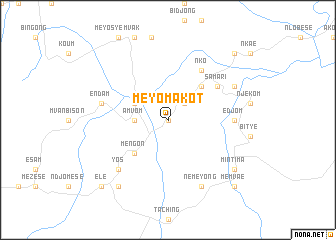 map of Méyomakot