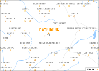 map of Meyrignac