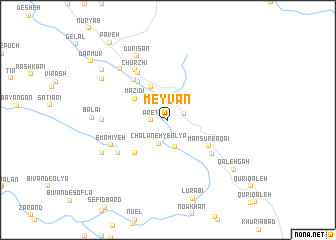 map of Meyvān