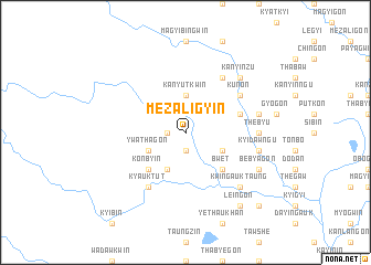 map of Mèzaligyin