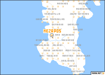 map of Mézapos