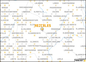 map of Mezcales