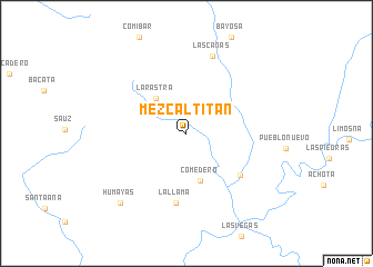 map of Mezcaltitán