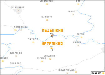 map of Mezenikha