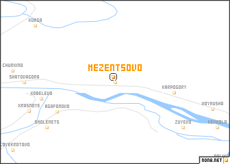 map of Mezentsovo