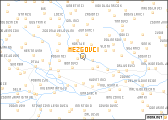 map of Mezgovci