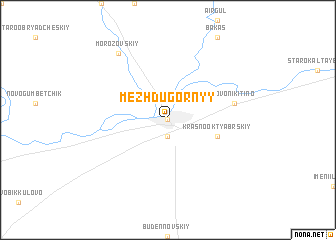 map of Mezhdugornyy
