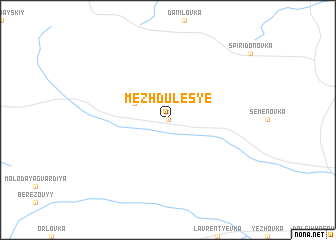 map of Mezhdules\