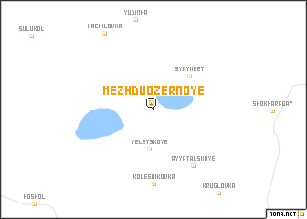 map of Mezhduozernoye