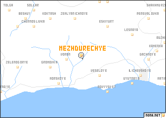 map of Mezhdurechʼye