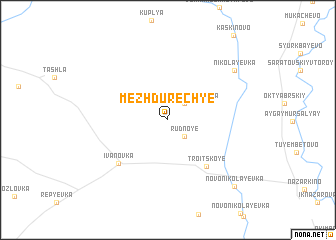 map of Mezhdurech\