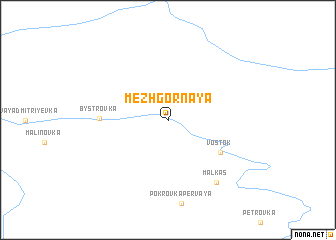 map of (( Mezhgornaya ))