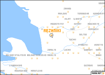 map of Mezhniki