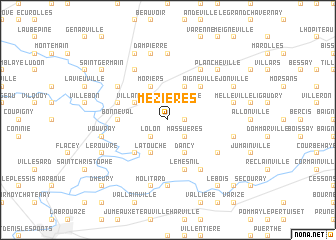 map of Mézières