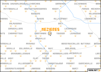 map of Mézières