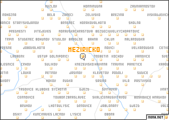map of Meziříčko