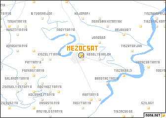 map of Mezőcsát