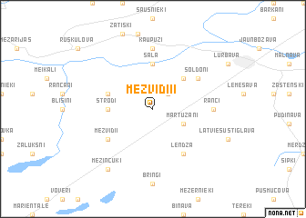 map of Mežvidi II