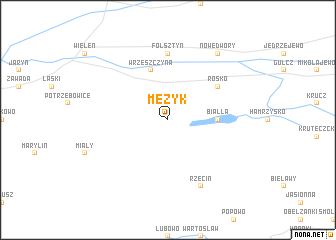 map of Mężyk