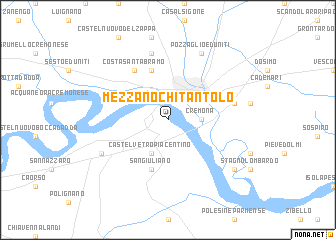 map of Mezzano Chitantolo