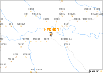 map of Mfaman