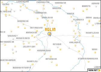 map of Mglin