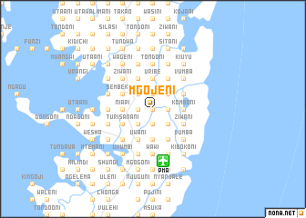 map of Mgojeni