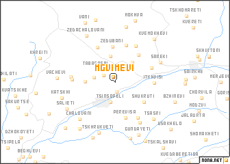 map of Mgvimevi