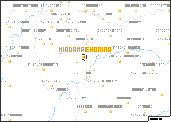 map of Miadampehonina