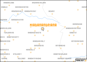 map of Miadanandriana