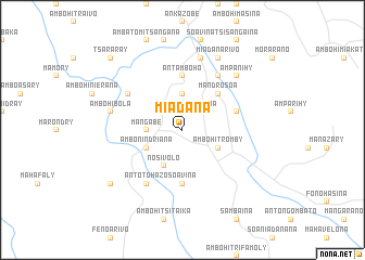 map of Miadana