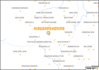 map of Miadompehonina