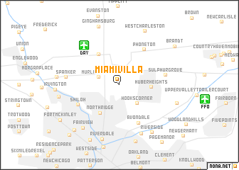 map of Miami Villa