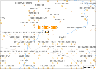 map of Mīān Choqā