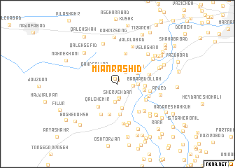 map of Mīān Rashīd