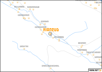 map of Mīān Rūd