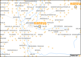 map of Mīān Rūd