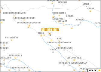 map of Mīān Tang