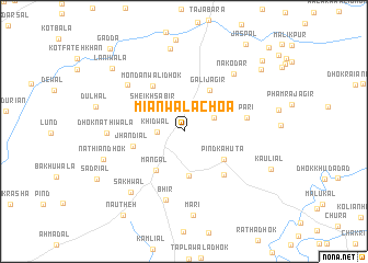 map of Miānwāla Choa