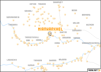 map of Miānwar Khel