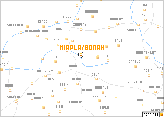 map of Miaplay-Bonah