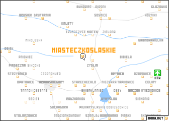 map of Miasteczko Śląskie