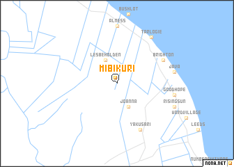 map of Mibikuri
