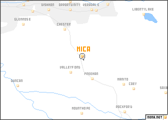 map of Mica