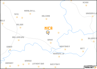 map of Mica