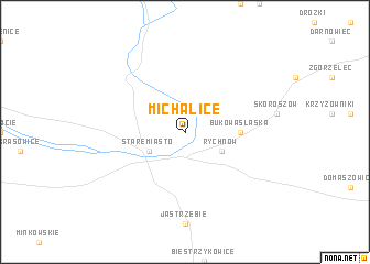 map of Michalice